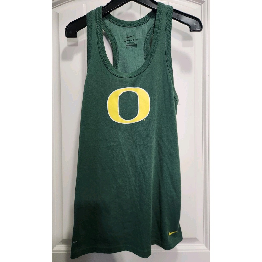 Nike Oregon Ducks Dri-FIT Tank Top Green XL 24786X-OD1 Racerback Ribbed NCAA